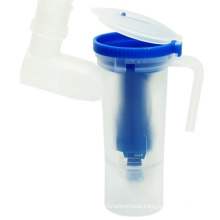 Disposable Medical inhalator Pediatric/Adult Usable Stable Accessory Bi-valve Nebulizer Cup for Compressor Nebulizer
